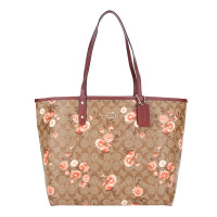 COACH 蔻驰 奢侈品 女士纯色人造革手提单肩托特包