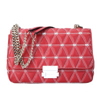 MICHAEL KORS 迈克·科尔斯 MK女包 SLOAN系列红色皮革女士单肩斜挎包