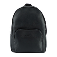 COACH 蔻驰 奢侈品 男士黑色皮革双肩背包