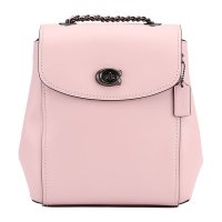COACH 蔻驰 奢侈品 女士粉色皮革单肩双肩两用包 35568 V5AOM