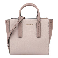 MICHAEL KORS 迈克·科尔斯 MK女包 欧美时尚ALESSA系列粉色皮革女士手提单肩斜挎包