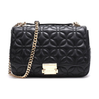 MICHAEL KORS 迈克·科尔斯 MK女包 SLOAN系列黑色皮革女士单肩斜挎包