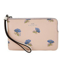 COACH 蔻驰 奢侈品 女士浅粉色印花皮革短款手拿包零钱包 F73599 SVPMC