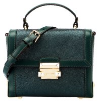 MICHAEL KORS 迈克·科尔斯 MK女包 JAYNE系列绿色皮质女士手提单肩斜挎包女