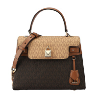 MICHAEL KORS 迈克·科尔斯 MK女包 GRAMERCY系列棕色皮质女士手提单肩斜挎包女