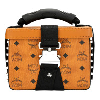 MCM 19新款女士黑色/棕色方形人造革手提单肩斜挎包MWR9SJV23BK001