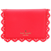 Kate Spade 凯特·丝蓓 【微瑕】女款洋红色皮质卡包零钱包 WLRU2845 635
