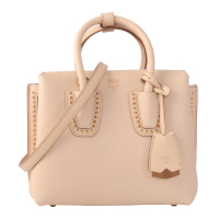 MCM女士米色时尚铆钉手提包单肩包 MWT8SMA59IA001