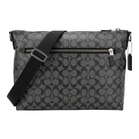 COACH 蔻驰 奢侈品 男士人造革公文包电脑包单肩斜挎包