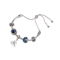 PANDORA 潘多拉 女款 蓝色蝶翼系列蝴蝶环绕手链 DIY套装