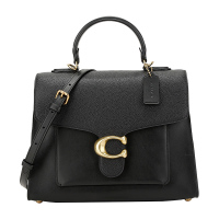 COACH 蔻驰 奢侈品 女士专柜款黑色皮革手提单肩斜挎包 78342 B4/BK