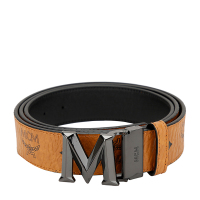 MCM 男士棕色皮革腰带皮带 MYB9SVI33CO001