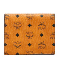 MCM 女士棕色人造革短款礼盒装钱包钱夹 MYS9SVI98CO001