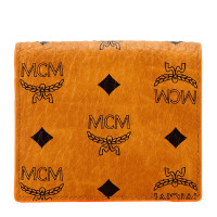 MCM 女士棕色人造革短款礼盒装钱包钱夹 MYS9SWI04CO001