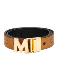 MCM 欧美时尚男士棕色皮革腰带皮带 MXB7AVI05CO001