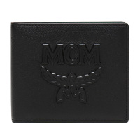 MCM 男士黑色皮革短款礼盒装钱包钱夹 MXS9ACE22BK001