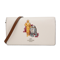 COACH 蔻驰 奢侈品 女士星战系列白色皮革单肩斜挎手拿两用包 F88919 SVCAH