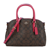 COACH 蔻驰 奢侈品 女士深咖色人造革手提单肩斜挎杀手包 F29434 IML72