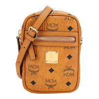 MCM 男女中性棕色人造革腰包单肩斜挎包两用包 MXZ9AVI52CO001