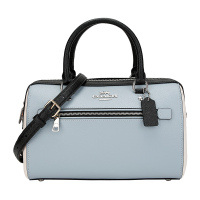 COACH 蔻驰 奢侈品 女士纯色人造革手提单肩斜挎包桶包 F82129 SVM9Z