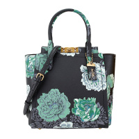 COACH 蔻驰 奢侈品 女士专柜款28号黑色花朵图案款手提单肩斜跨包 78438 B4/EZ