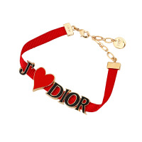 Dior新款手链女款J'Adior系列红色罗缎简约经典手链手饰