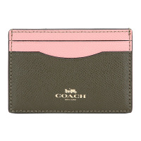 COACH 蔻驰 奢侈品 女士拼色皮革卡包卡夹 31555 IMCAH