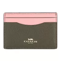 COACH 蔻驰 奢侈品 女士拼色皮革卡包卡夹 31555 IMCAH
