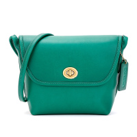蔻驰 COACH 女士专柜款皮革单肩斜挎包绿色小号 2905 B4/GN