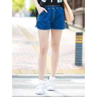 杰斯班松紧腰牛仔短裤JFP6080