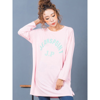 杰斯班宽松字母印花T恤JP6245