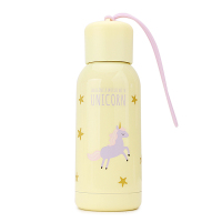 悠品居创意手提304不锈钢保温杯黄色款