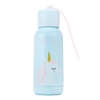悠品居创意手提款304不锈钢保温杯蓝色款