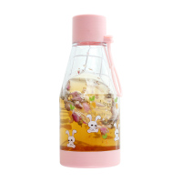 悠品居便携可爱卡通印花塑料随手杯