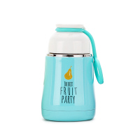悠品居304不锈钢创意可爱儿童保温杯蓝色雪梨款