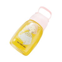 悠品居可爱女孩印花高硼硅玻璃随手杯