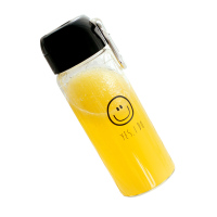 悠品居创意表情高硼硅玻璃便携杯