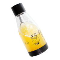 悠品居便携可爱卡通猫咪印花塑料随手杯