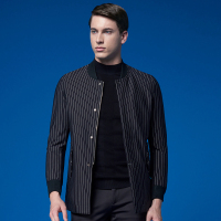 G＆G男士条纹棒球服男秋季韩版潮流2019修身风衣学生bf原宿风百搭外套