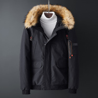 G&G棉衣男加厚毛领棉袄韩版新款2018冬季帅气保暖男士外套