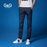 G＆G男士裤子夏季2019新款休闲裤韩版潮流宽松小脚夏裤迷彩裤修身男裤