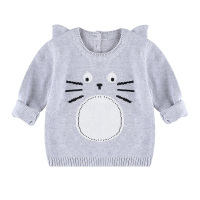 angeeb宝贝心语 0至5岁宝宝衣服春秋男童女童毛衣龙喵纯棉毛织套头衫