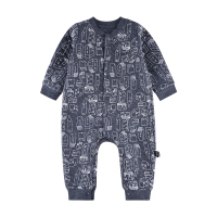 angeeb宝贝心语宝宝前开连体衣婴幼儿连身哈衣爬服