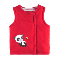 angeeb宝贝心语婴幼童装斜开夹棉马甲保暖舒适马甲上衣