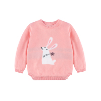 angeeb宝贝心语 1-5岁男女童纯棉提花加绒厚毛衫