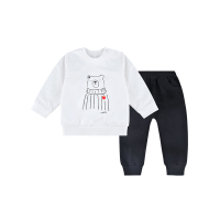 angeeb宝贝心语 0-4岁宝宝春秋套装 小童宝宝纯棉卫衣套装 森林小熊卫衣套装