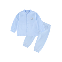 hello mika 米卡 0-3岁宝宝春秋套装 婴儿双面布前开套装 外出套装