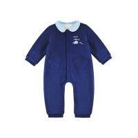 hello mika 米卡 0-2岁婴儿秋冬夹棉连体衣新生儿爬服宝宝连身衣