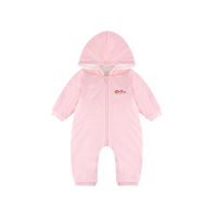 hello mika 米卡 0-2岁婴儿秋冬夹棉连体衣新生儿爬服宝宝前开 连身衣
