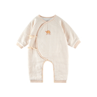 hello mika米卡0-6个月婴儿秋冬夹棉连体衣新生儿爬服宝宝保暖连身衣